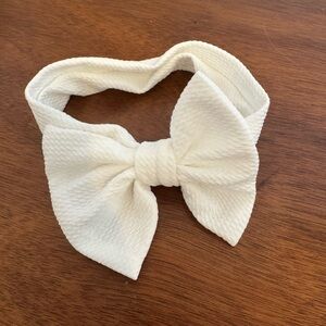 White Bow Headband for Kids